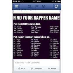 Whats your rapper name - Quiz