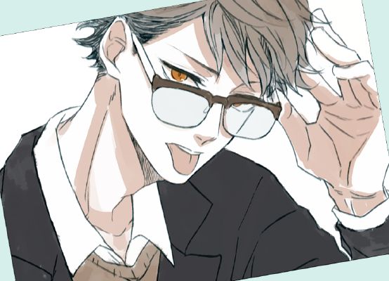 Damn oikawa looks so good in these glasses! : r/haikyuu