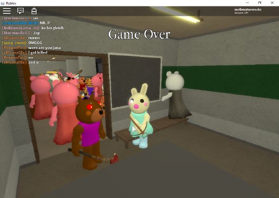 Playing as PIGGY vs 100 PLAYERS (Roblox) 