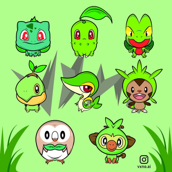 Guess the grass type starter Pokemon - Test | Quotev