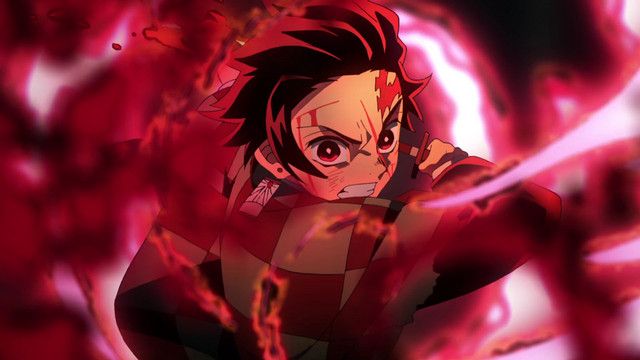 angry, face, Kimetsu no Yaiba, anime, blood, wounds, Kamado