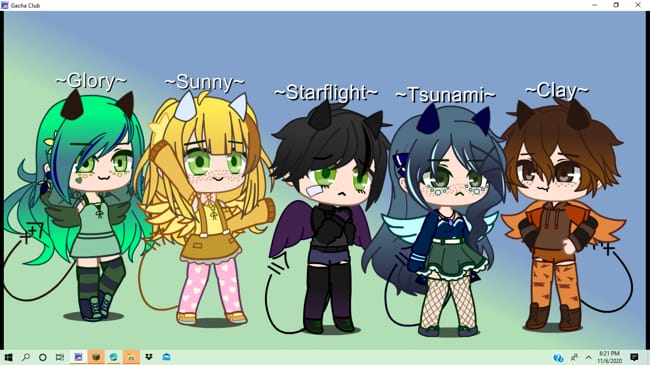 My characters in Gacha life 2