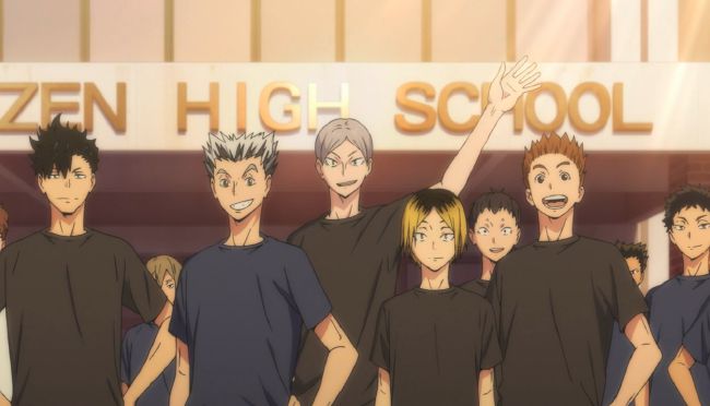 Haikyuu Season 2 - Nishinoya Yu, Tanaka Ryunosuke, Taketora Yamamoto -  Episode 11